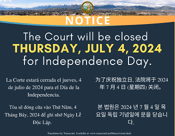 Closed Thursday, July 4, 2024
